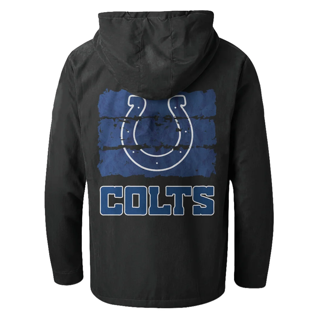 Victory Blades Flannel Hoodie, Classic Flannel Sport Hoodie HVN1460IC - Black - Image 3