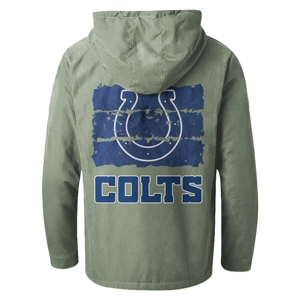 Victory Blades Flannel Hoodie, Classic Flannel Sport Hoodie HVN1460IC - Light Green - Image 3