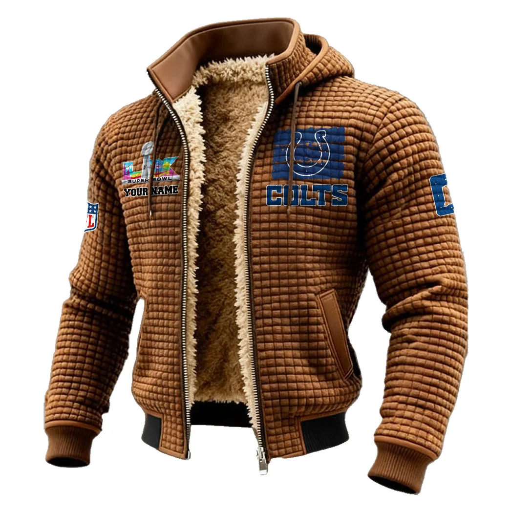 Victory Blades Fleece-Lined Hooded Jacket, Storm-Ready Fleece-Lined Coat HVN1460IC - brown - Image 2