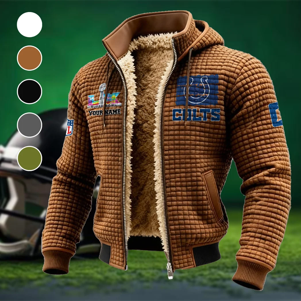 Victory Blades Fleece-Lined Hooded Jacket, Storm-Ready Fleece-Lined Coat HVN1460IC - brown