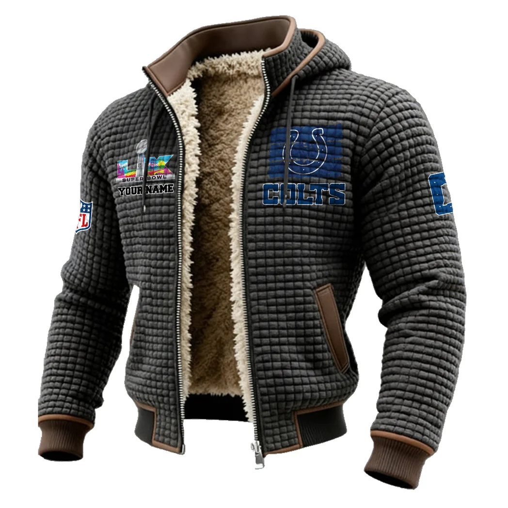 Victory Blades Fleece-Lined Hooded Jacket, Storm-Ready Fleece-Lined Coat HVN1460IC - Grey - Image 2