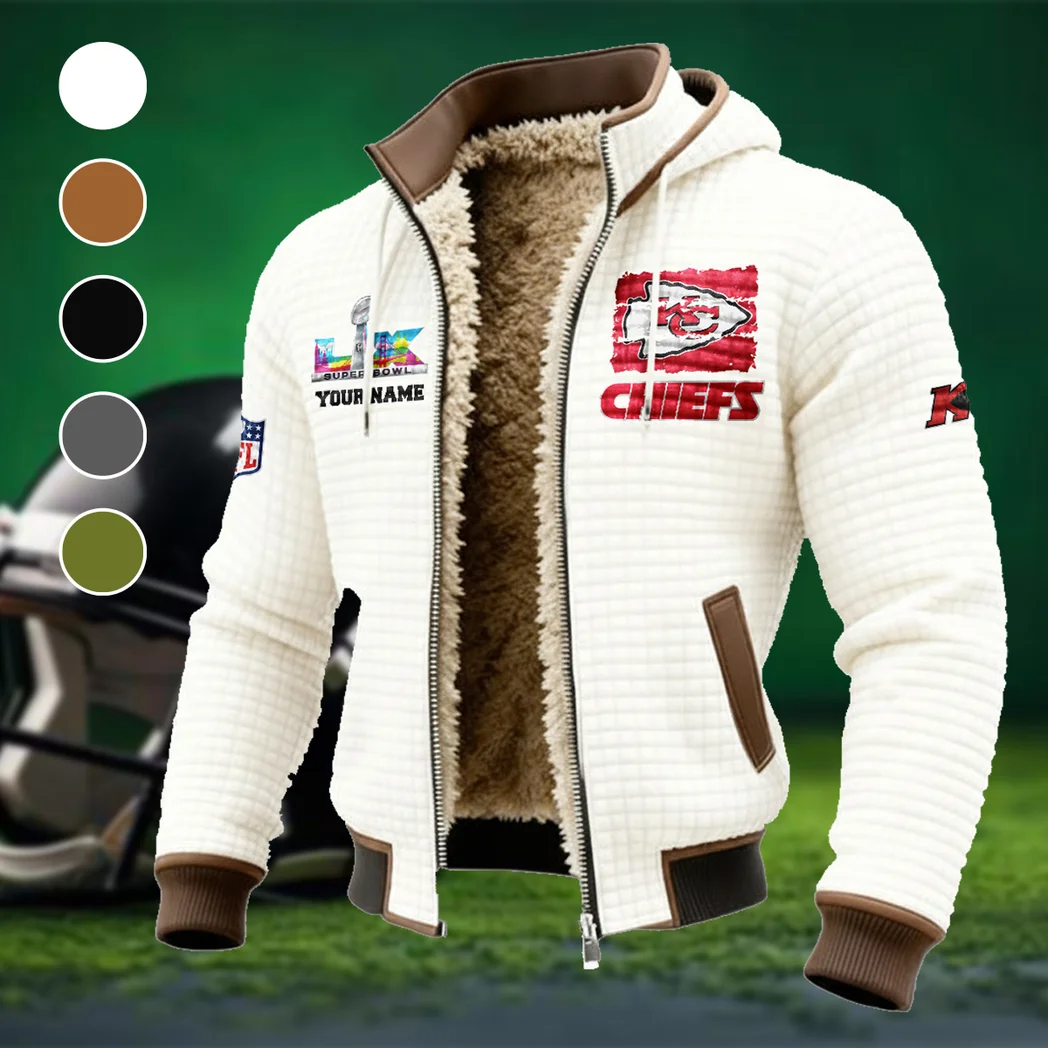 Game Day Squad Fleece-Lined Hooded Jacket, Elemental Guard Sport Jacket HVN1460KC - White