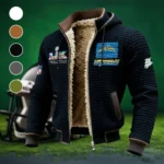 Football Bolt Crew Fleece-Lined Hooded Jacket, Sub-Zero Fleece-Lined Shield HVN1460LC - Black