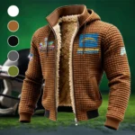 Football Bolt Crew Fleece-Lined Hooded Jacket, Sub-Zero Fleece-Lined Shield HVN1460LC - brown