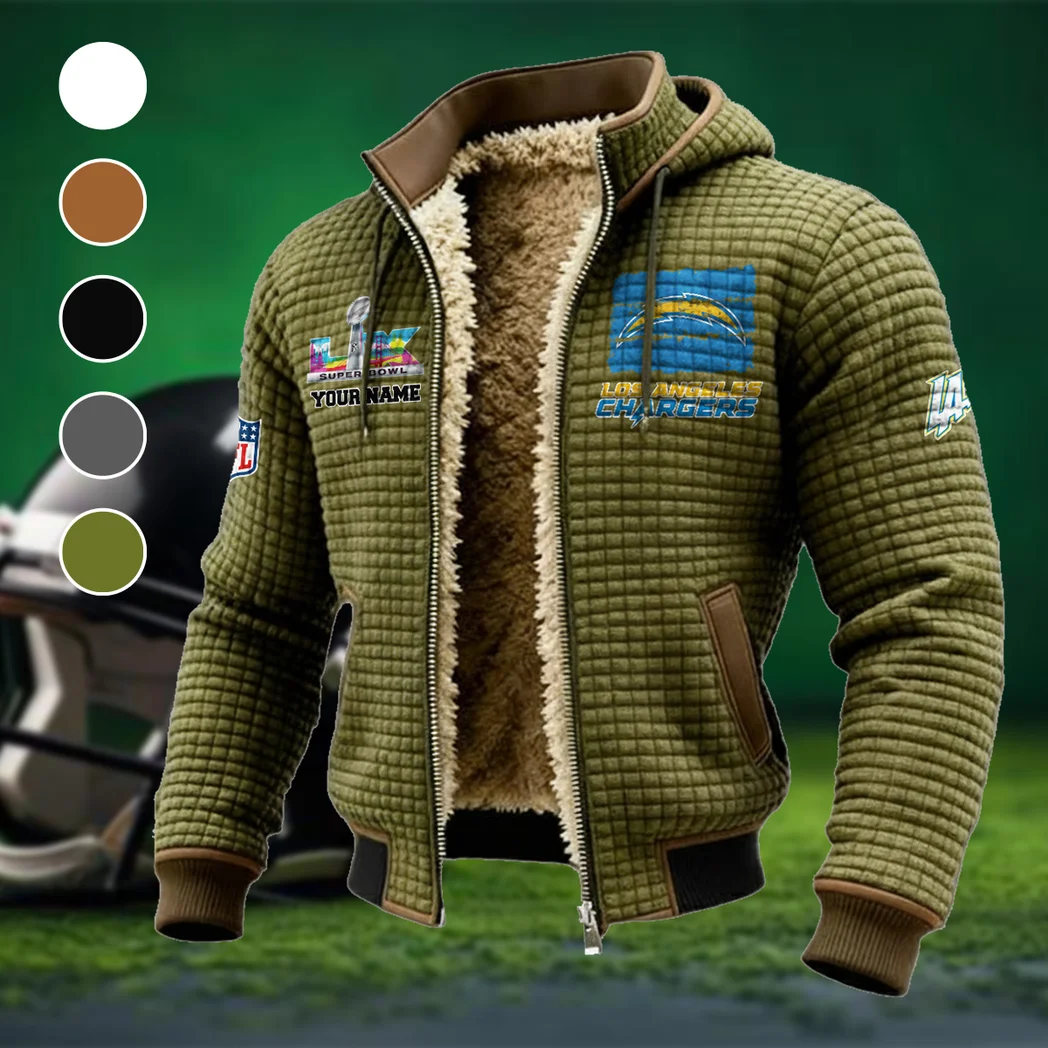 Football Bolt Crew Fleece-Lined Hooded Jacket, Sub-Zero Fleece-Lined Shield HVN1460LC - Green
