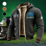 Football Bolt Crew Fleece-Lined Hooded Jacket, Sub-Zero Fleece-Lined Shield HVN1460LC - Grey