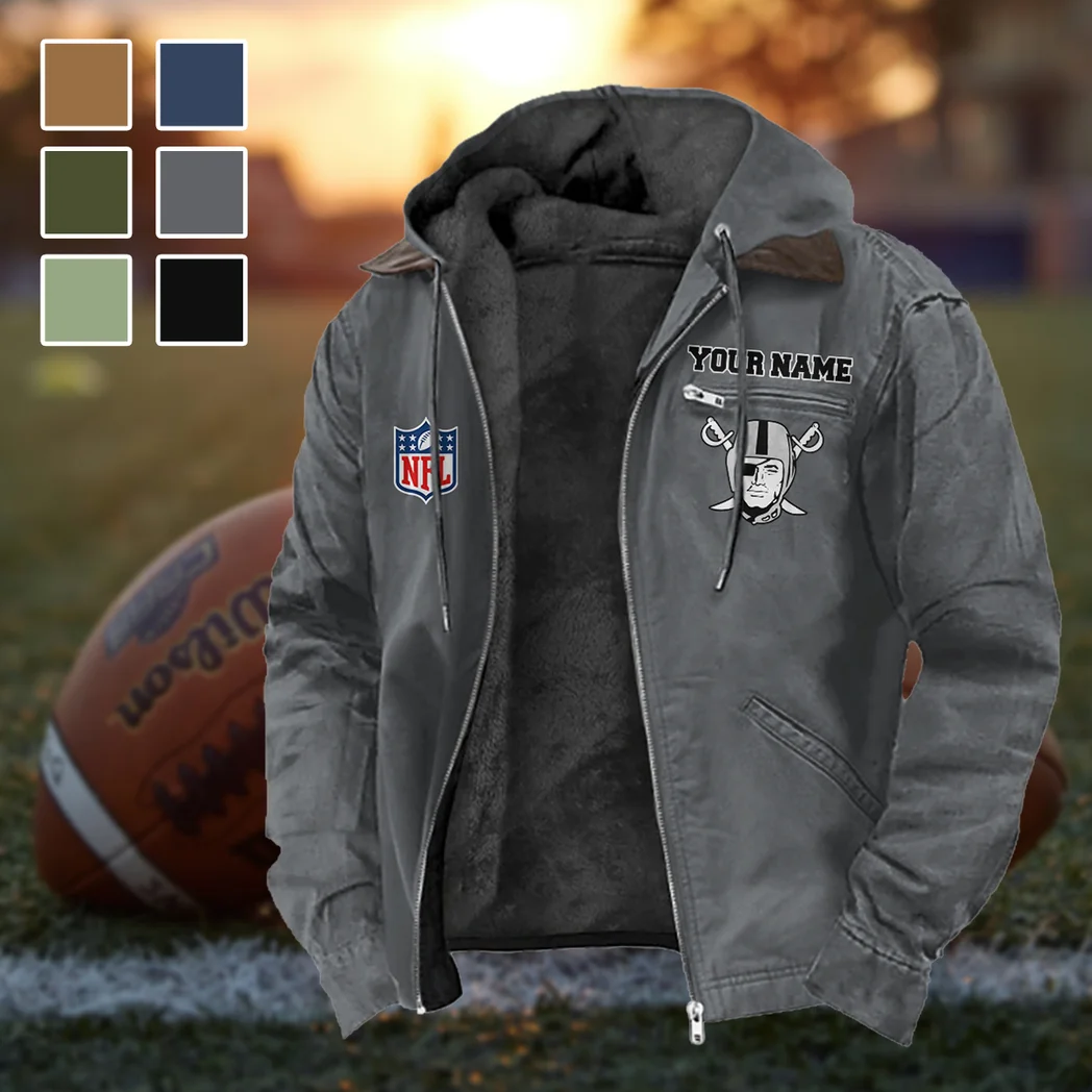 Silver Crew Flannel Hoodie, Loyal Supporter Sport Hoodie HVN1460LV - Gray
