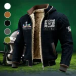 Silver Crew Fleece-Lined Hooded Jacket, Deep Winter Insulated Hoody HVN1460LV - Black