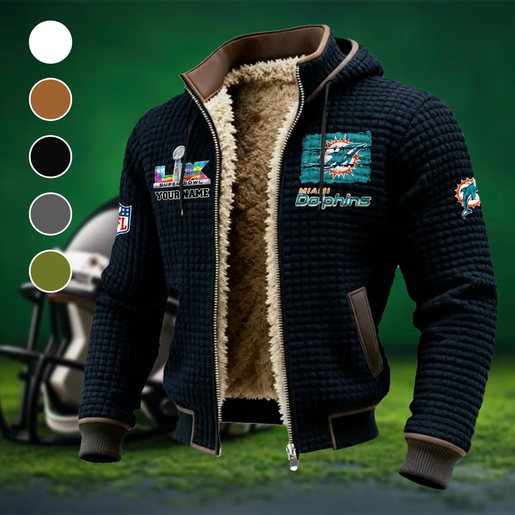 Coastal Fans Fleece-Lined Hooded Jacket, Cold-Snap Defense Jacket HVN1460MD - Black