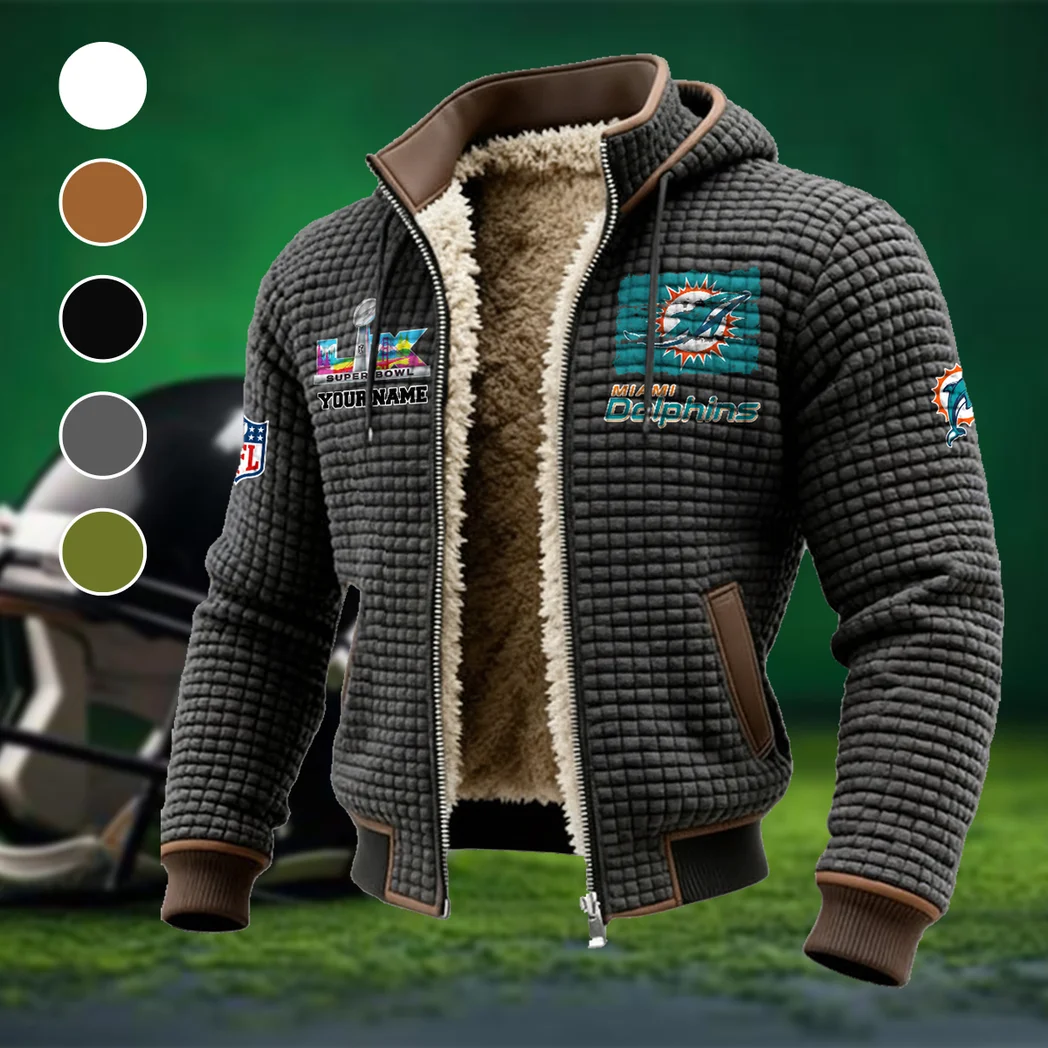 Coastal Fans Fleece-Lined Hooded Jacket, Cold-Snap Defense Jacket HVN1460MD - Grey