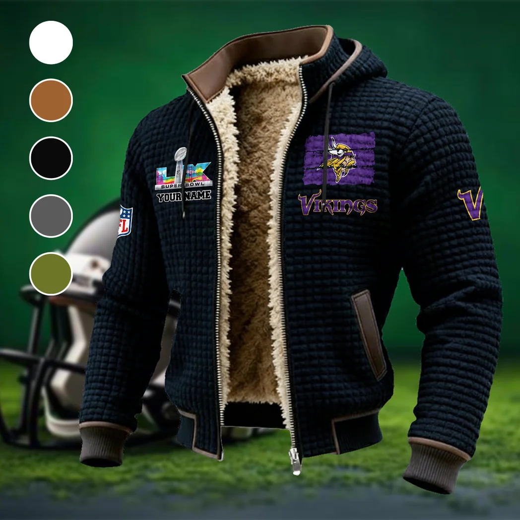 Game Day Raiders Fleece-Lined Hooded Jacket, Rugged Terrain Fleece Hoody HVN1460MV - Black