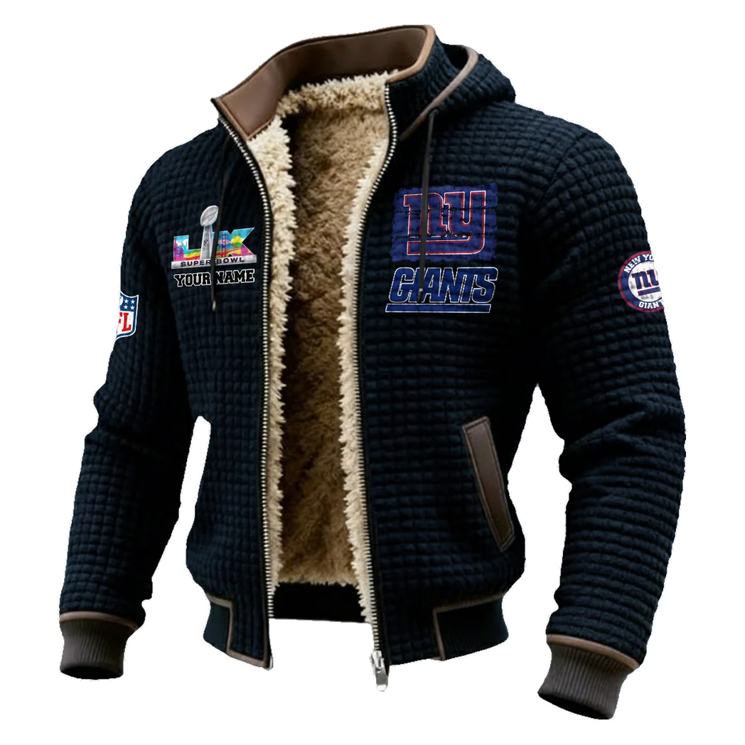 Midnight Steel Fleece-Lined Hooded Jacket, Ultra-Soft Plush Lined Jacket HVN1460NG - Black - Image 2