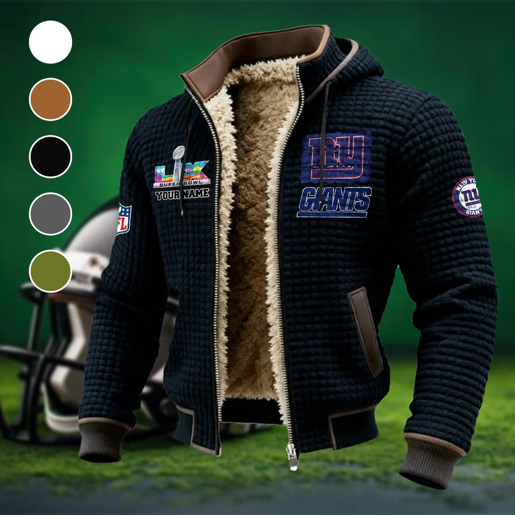 Midnight Steel Fleece-Lined Hooded Jacket, Ultra-Soft Plush Lined Jacket HVN1460NG - Black