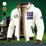 Midnight Steel Fleece-Lined Hooded Jacket, Ultra-Soft Plush Lined Jacket HVN1460NG - White