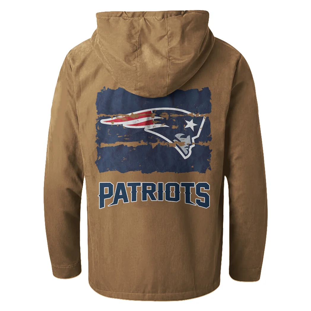 Revolution Fans Flannel Hoodie, Essential Fan Flannel Hoodie HVN1460NP - Camel - Image 3