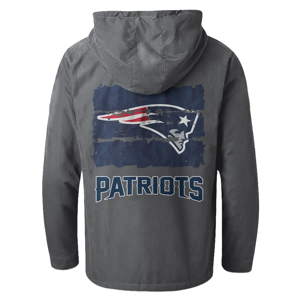 Revolution Fans Flannel Hoodie, Essential Fan Flannel Hoodie HVN1460NP - Gray - Image 3
