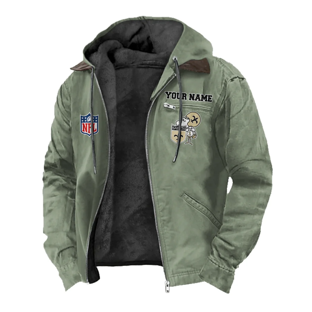 Game Day Squad Flannel Hoodie, Sport Vibe Hooded Flannel HVN1460NS - Light Green - Image 2