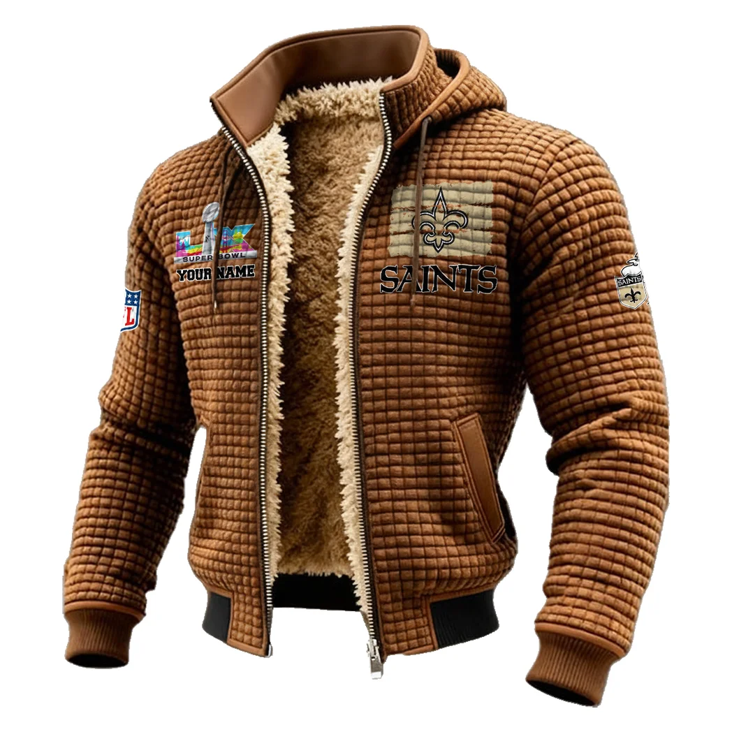 Game Day Squad Fleece-Lined Hooded Jacket, Brushed Interior Winter Jacket HVN1460NS - brown - Image 2