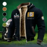 Football Steel Crew Fleece-Lined Hooded Jacket, High-Density Comfort Fleece HVN1460PS - Black