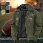 Midnight Rams Flannel Hoodie, Athletic Lifestyle Fan Hoodie HVN1460SF - Green