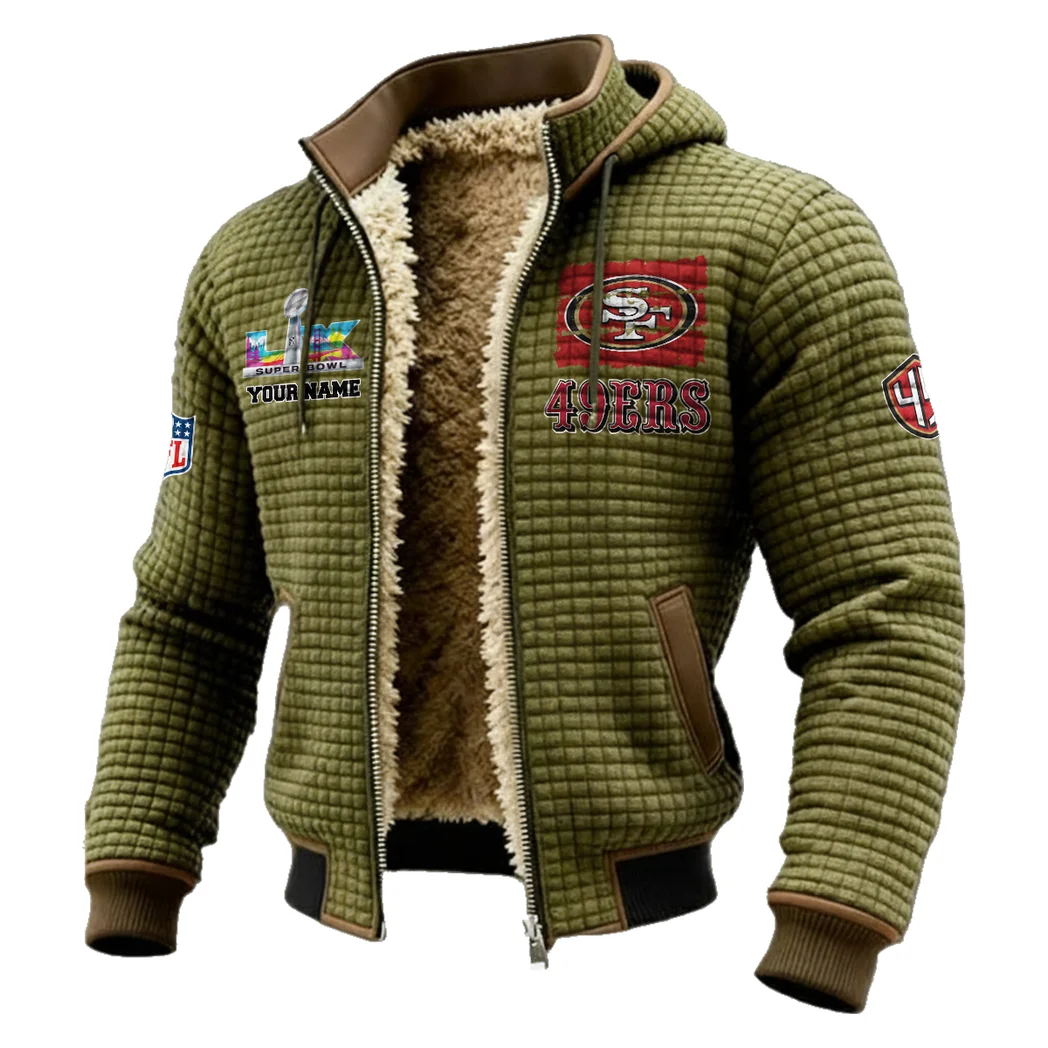 Midnight Rams Fleece-Lined Hooded Jacket, Premium Bonded Fleece Jacket HVN1460SF - Green - Image 2