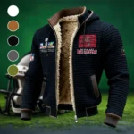 Red Pride Fleece-Lined Hooded Jacket, Soft-Touch Thermal Outerwear HVN1460TB - Black