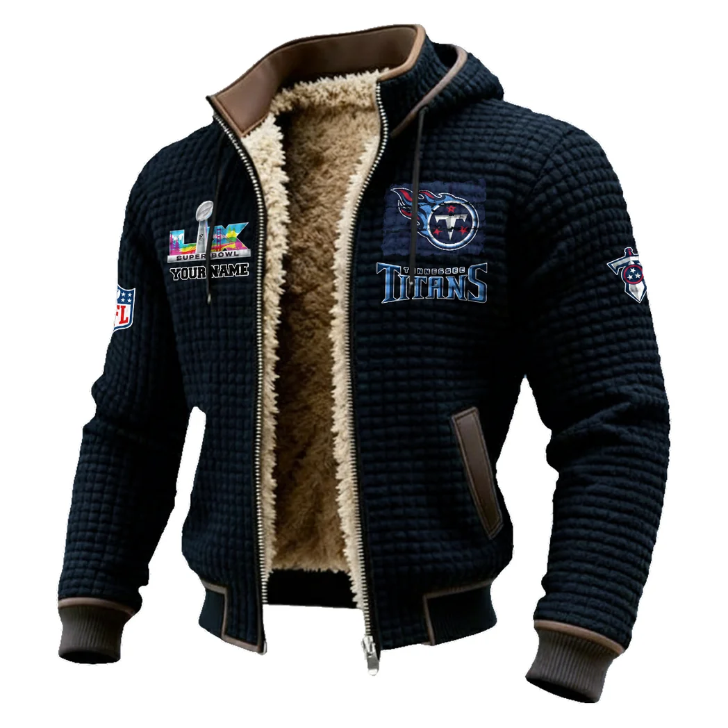 Game Day Squad Fleece-Lined Hooded Jacket, Warmth-Lock Fleece-Lined Zip HVN1460TT - Black - Image 2