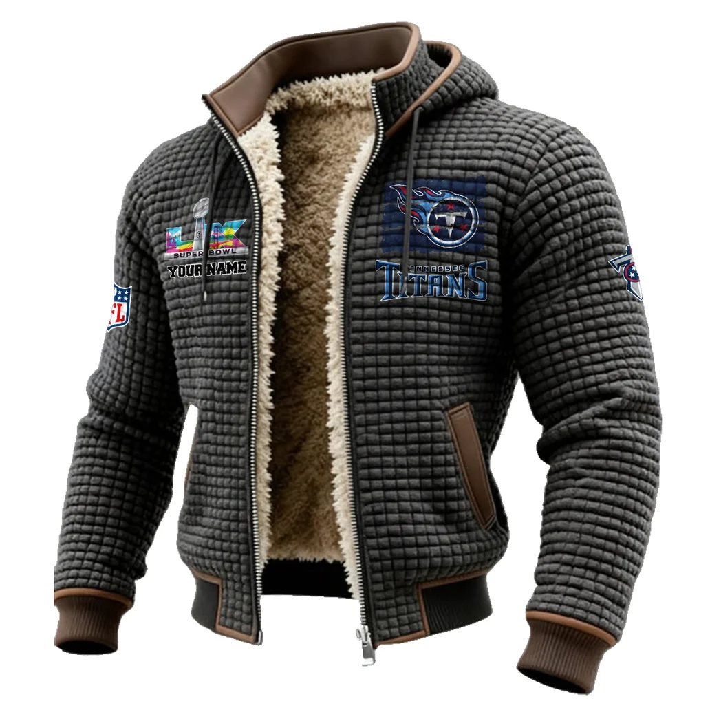 Game Day Squad Fleece-Lined Hooded Jacket, Warmth-Lock Fleece-Lined Zip HVN1460TT - Grey - Image 2