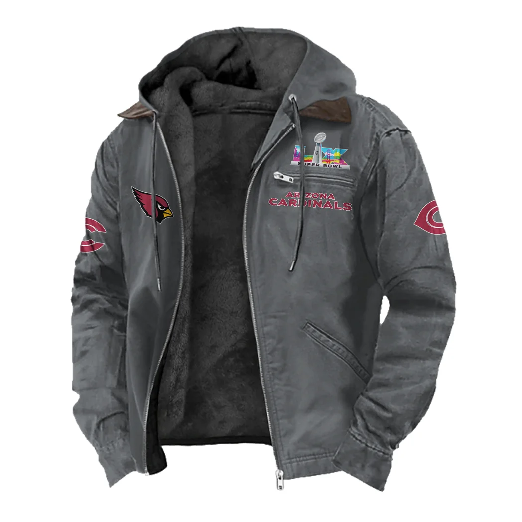 Royal Horns Flannel Hoodie, Sport Fan Flannel Hoodie HVN1461AC - Gray - Image 2