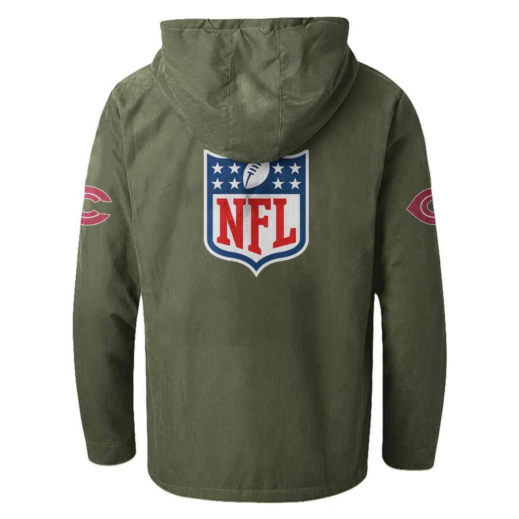 Royal Horns Flannel Hoodie, Sport Fan Flannel Hoodie HVN1461AC - Green - Image 3