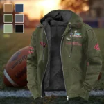 Royal Horns Flannel Hoodie, Sport Fan Flannel Hoodie HVN1461AC - Green