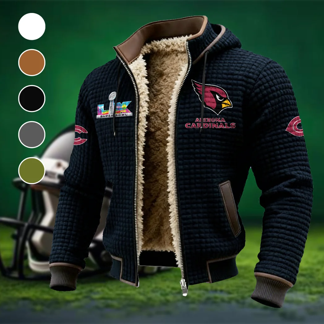 Royal Horns Fleece-Lined Hooded Jacket, Endurance Sport Thermal Hoody HVN1461AC - Black