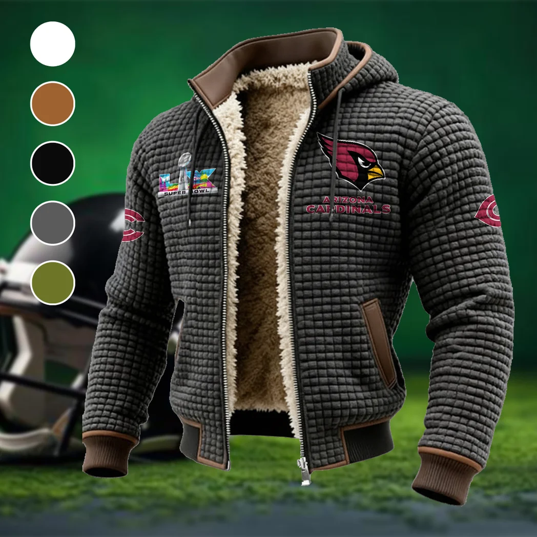 Royal Horns Fleece-Lined Hooded Jacket, Endurance Sport Thermal Hoody HVN1461AC - Grey