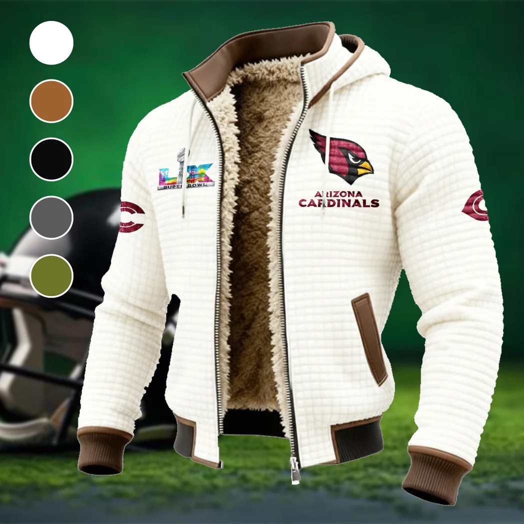Royal Horns Fleece-Lined Hooded Jacket, Endurance Sport Thermal Hoody HVN1461AC - White