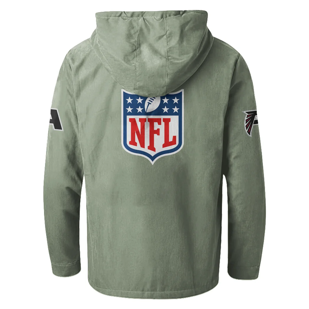Game Day Fliers Flannel Hoodie, Game Day Hooded Flannel HVN1461AF - Light Green - Image 3