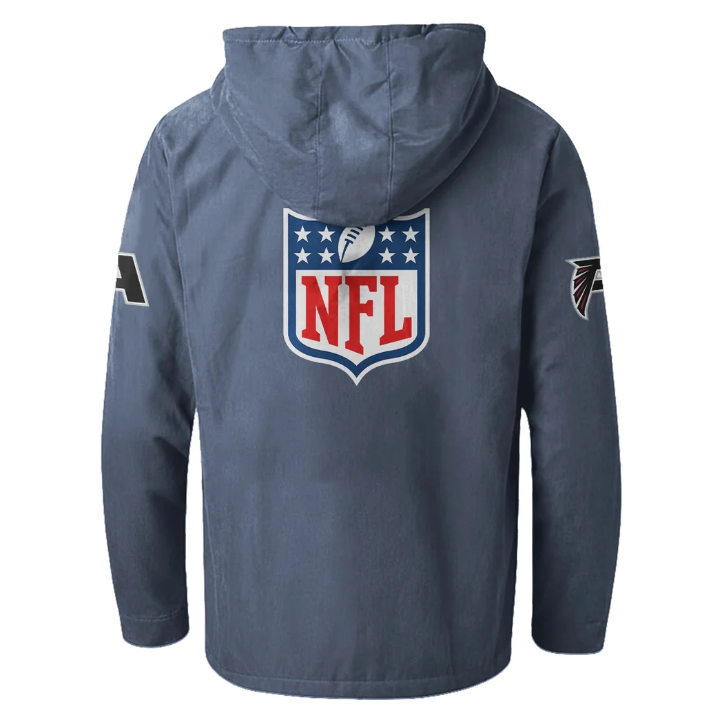 Game Day Fliers Flannel Hoodie, Game Day Hooded Flannel HVN1461AF - Navy Blue - Image 3