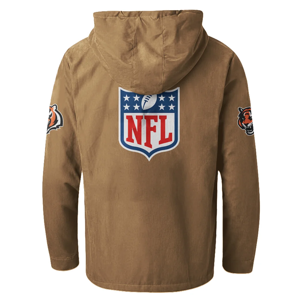 Victory Hooves Flannel Hoodie, Fan Squad Flannel Hoodie HVN1461CI - Camel - Image 3