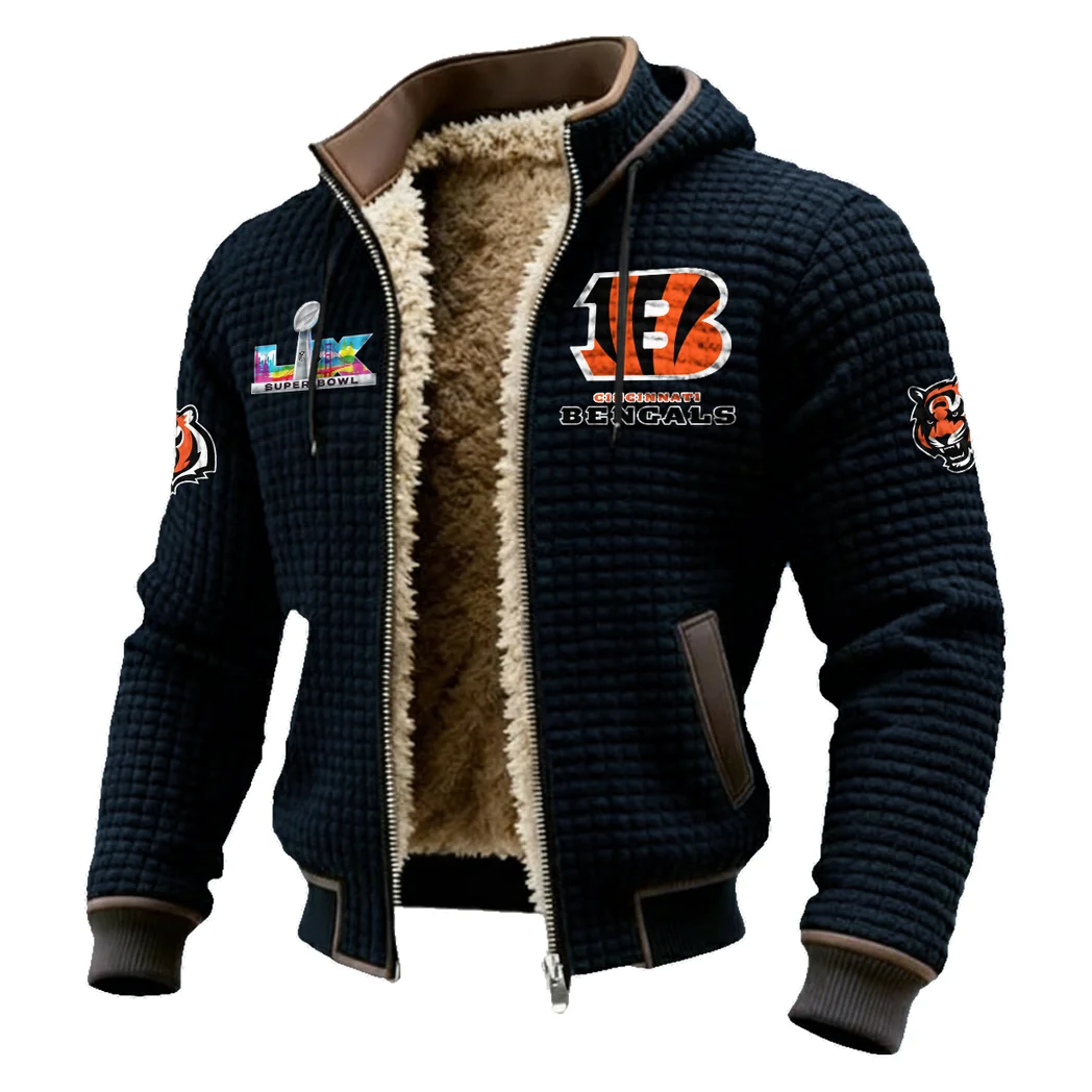 Victory Hooves Fleece-Lined Hooded Jacket, All-Mountain Hooded Fleece HVN1461CI - Black - Image 2