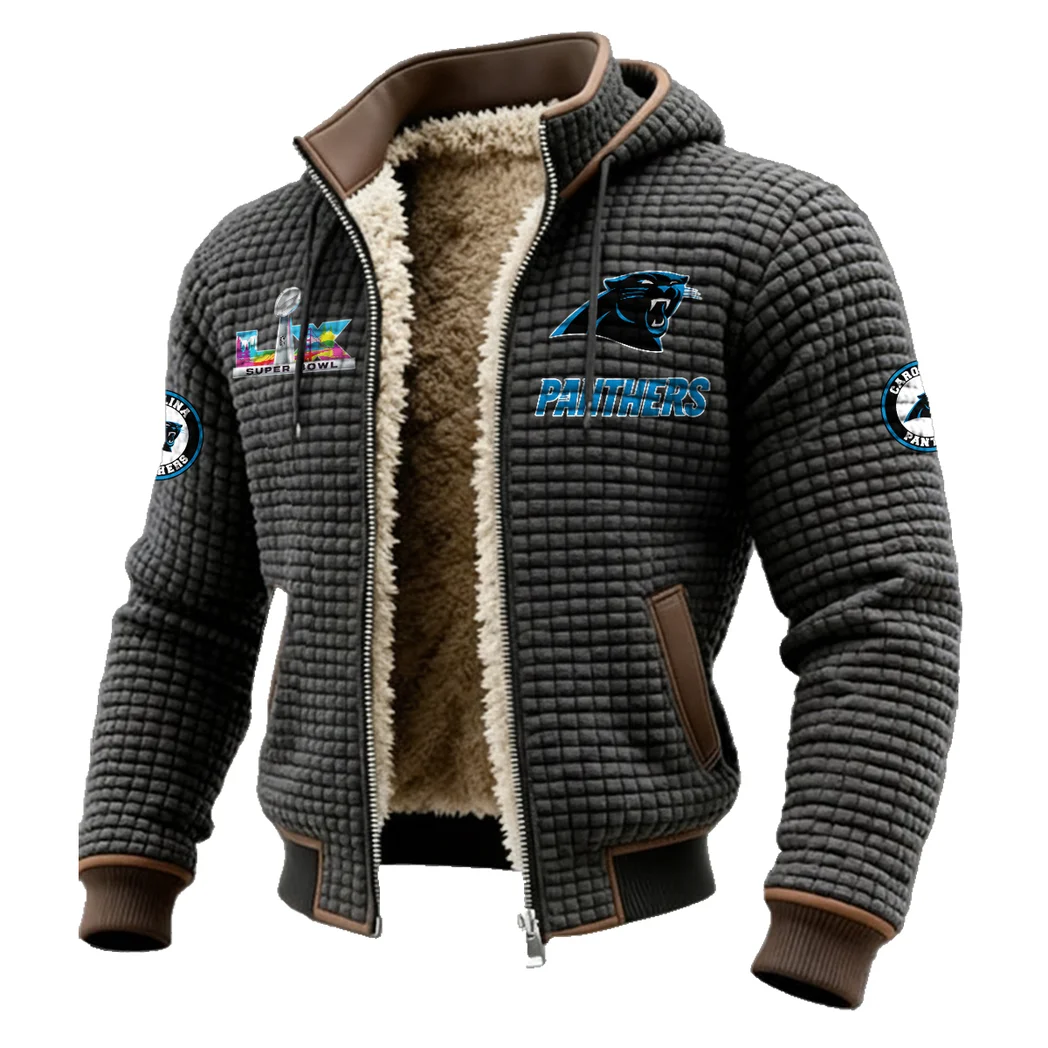 Queen City Squad Fleece-Lined Hooded Jacket, Cross-Training Winter Layer HVN1461CP - Grey - Image 2