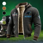 Queen City Squad Fleece-Lined Hooded Jacket, Cross-Training Winter Layer HVN1461CP - Grey