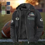 Field Fans Flannel Hoodie, Supporter Spirit Hooded Flannel HVN1461GP - Black