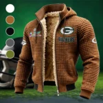 Field Fans Fleece-Lined Hooded Jacket, Weather-Shield Fleece Hoody HVN1461GP - brown