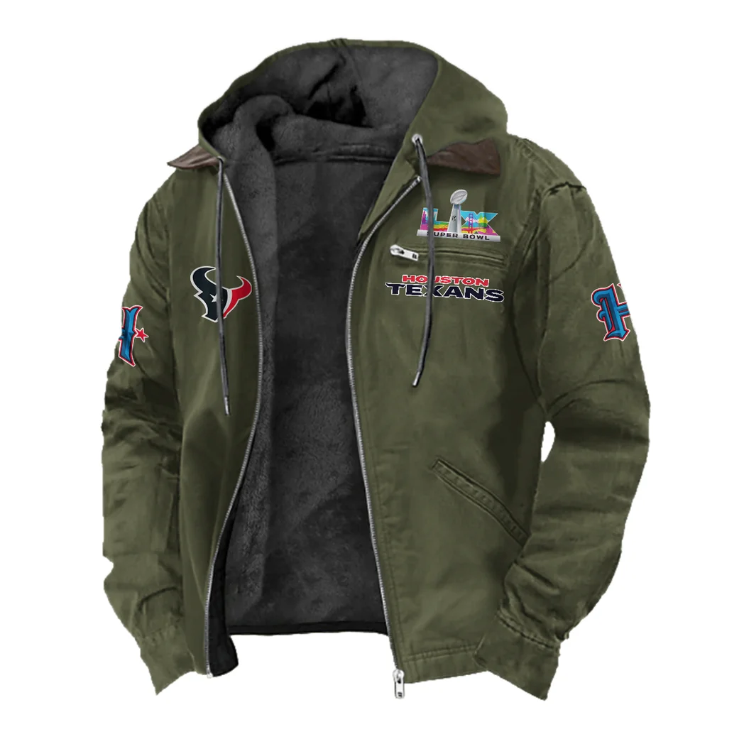 Blue Pride Flannel Hoodie, Athletic Lifestyle Fan Hoodie HVN1461HT - Green - Image 2