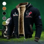 Blue Pride Fleece-Lined Hooded Jacket, Wind-Blocker Insulated Hoody HVN1461HT - Black
