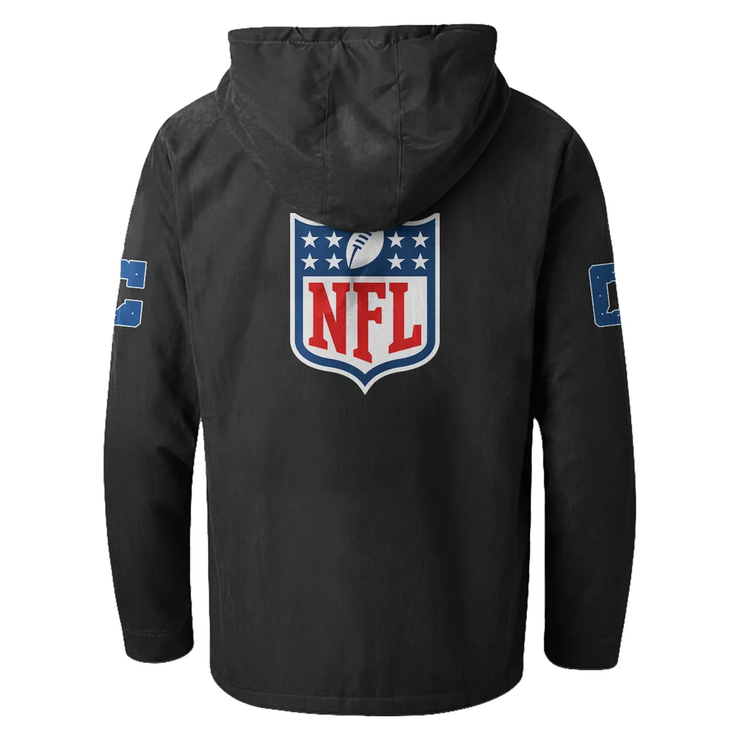 Match Day Stampede Flannel Hoodie, Classic Flannel Sport Hoodie HVN1461IC - Black - Image 3