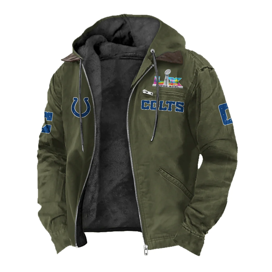 Match Day Stampede Flannel Hoodie, Classic Flannel Sport Hoodie HVN1461IC - Green - Image 2