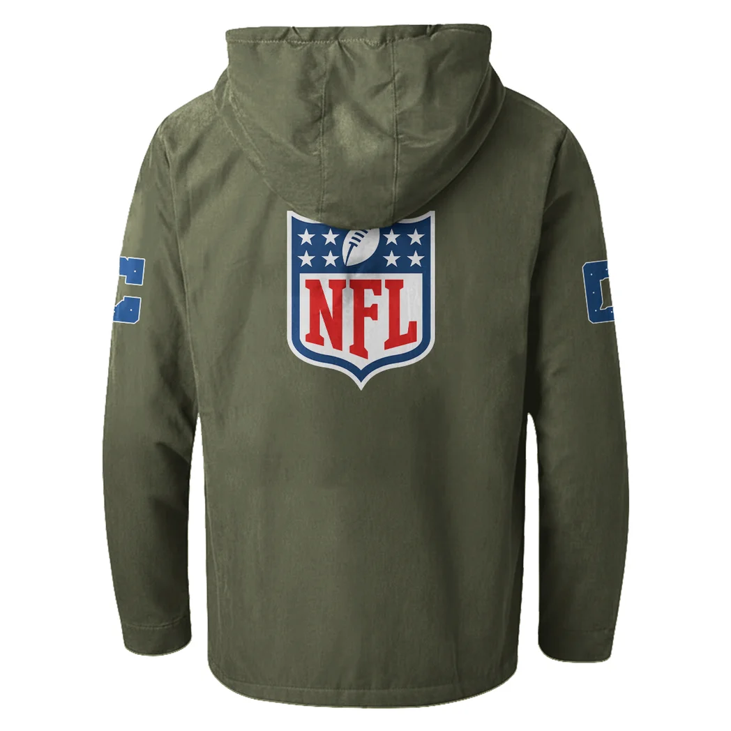 Match Day Stampede Flannel Hoodie, Classic Flannel Sport Hoodie HVN1461IC - Green - Image 3