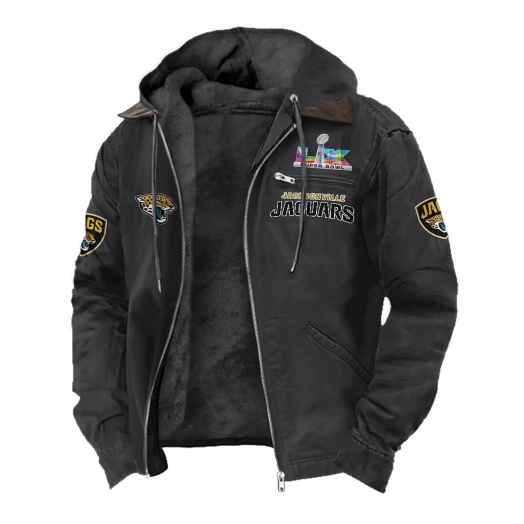 Midnight Sparks Flannel Hoodie, All-Season Fan Hoodie HVN1461JJ - Black - Image 2