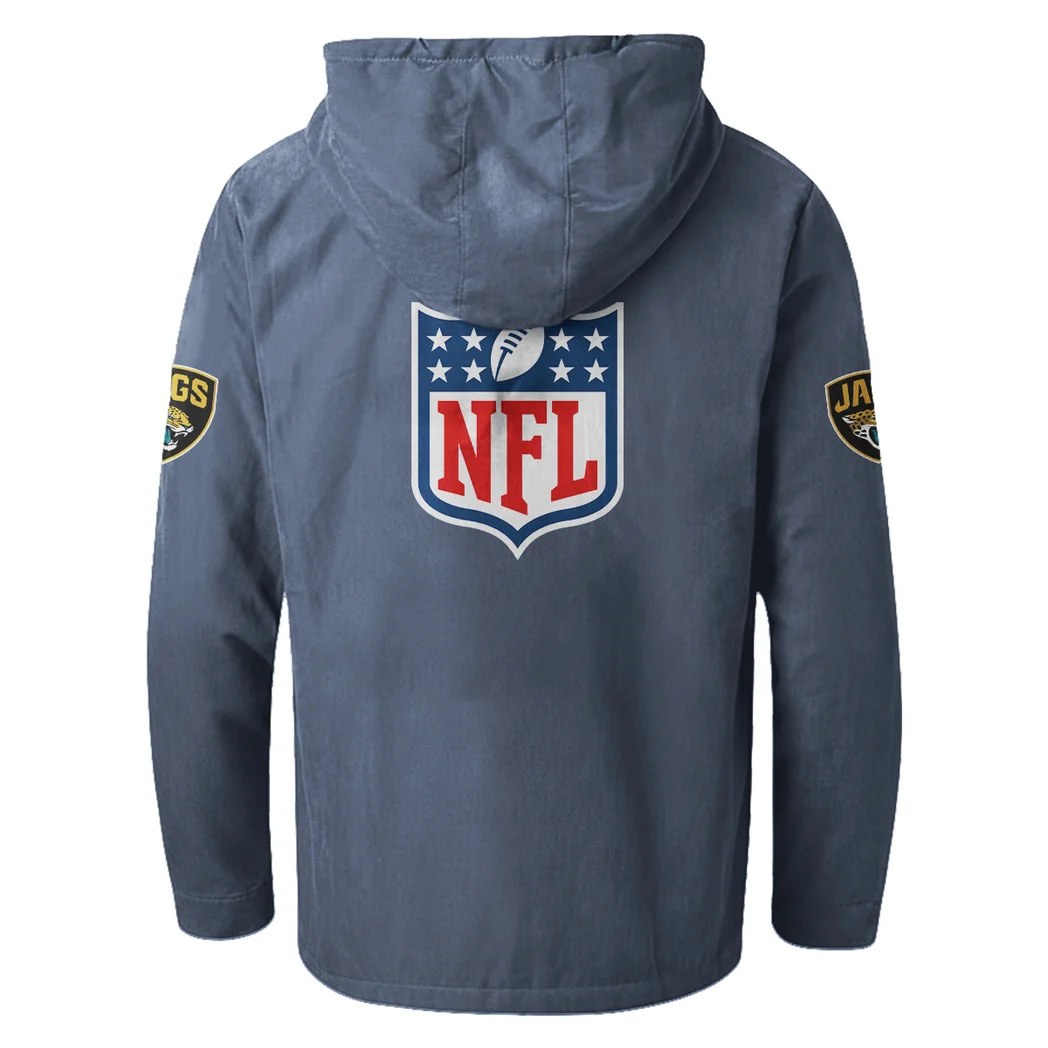 Midnight Sparks Flannel Hoodie, All-Season Fan Hoodie HVN1461JJ - Navy Blue - Image 3