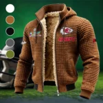 Game Day Squad Fleece-Lined Hooded Jacket, Elemental Guard Sport Jacket HVN1461KC - brown